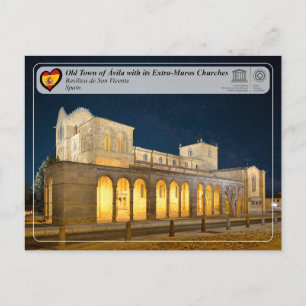 Cartão Postal UNESCO WHS - Ávila - Basílic a de San Vicente