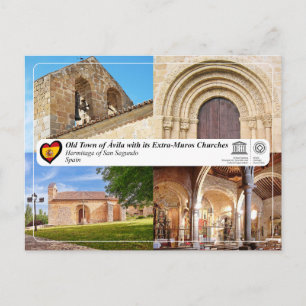 Cartão Postal UNESCO WHS - Ávila - Hermitage of San Segundo