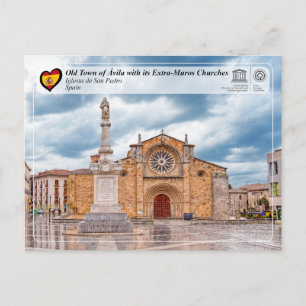 Cartão Postal UNESCO WHS - Ávila - Iglesia de San Pedro