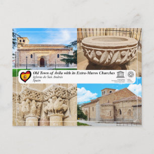 Cartão Postal UNESCO WHS - Ávila - Igreja de São André