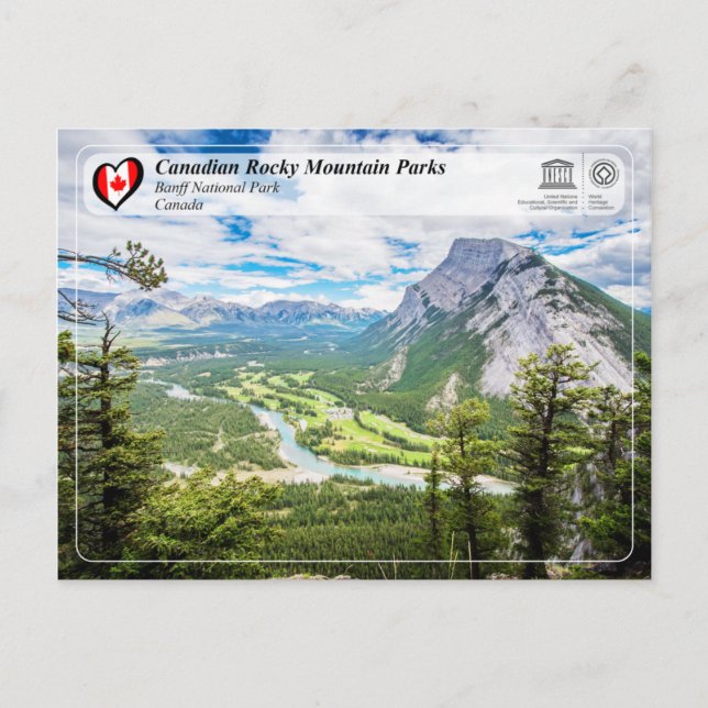 Cartão Postal UNESCO WHS - Banff National Park (Frente)