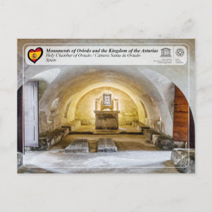 Cartão Postal UNESCO WHS - Cámara Papais noeis de Oviedo