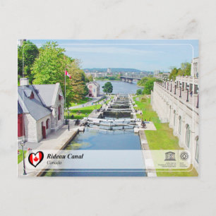 Cartão Postal UNESCO WHS - Canal de Rideau
