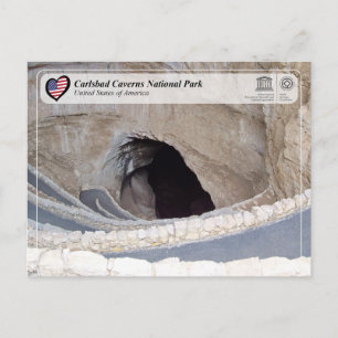 Cartão Postal UNESCO WHS - Carlsbad Caverns National Park Postca