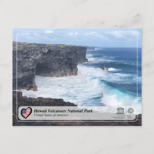 Cartão Postal Unesco WHS - Cartaz Nacional dos Vulcões do Hava