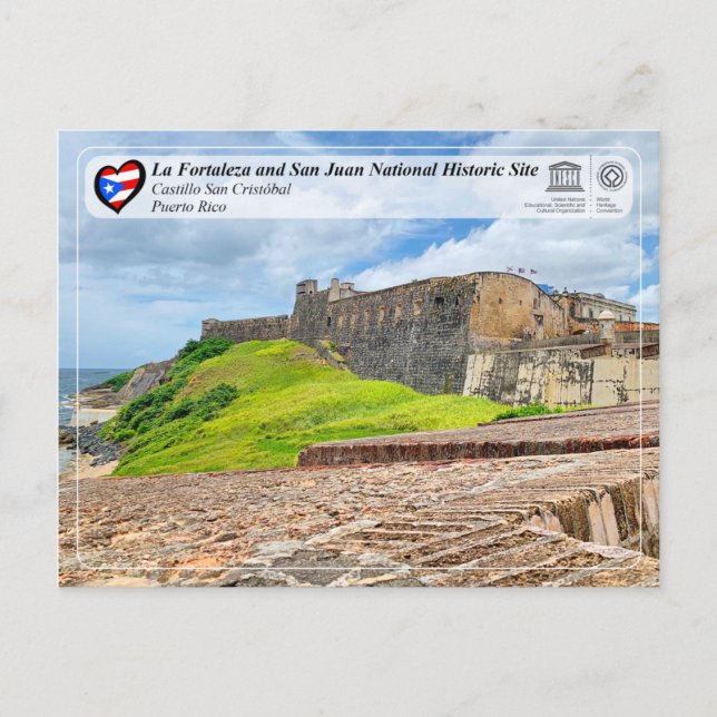 Cartão Postal UNESCO WHS - Castillo San Cristóbal (Frente)
