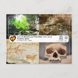 Cartão Postal UNESCO WHS - Caverna de El Pendo / Cueva de El Pen