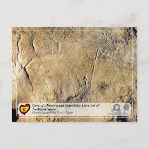 Cartão Postal UNESCO WHS - Caverna Hornos de la Peña