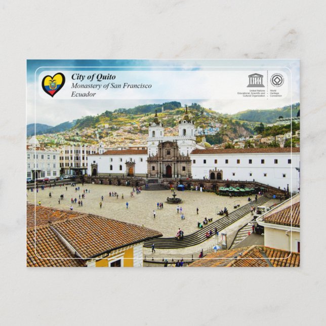 Cartão Postal UNESCO WHS - Cidade de Quito (Frente)