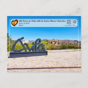 Cartão Postal Unesco WHS - Cidade Velha de Ávila e seus muros