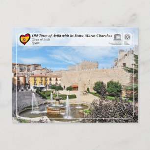 Cartão Postal Unesco WHS - Cidade Velha de Ávila e seus muros