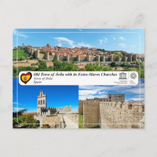 Cartão Postal Unesco WHS - Cidade Velha de Ávila e seus muros