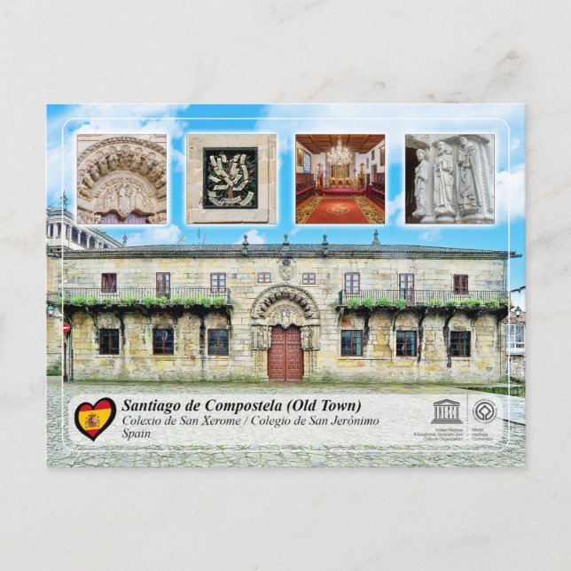 Cartão Postal UNESCO WHS - Colégio de São Jerônimo (Frente)