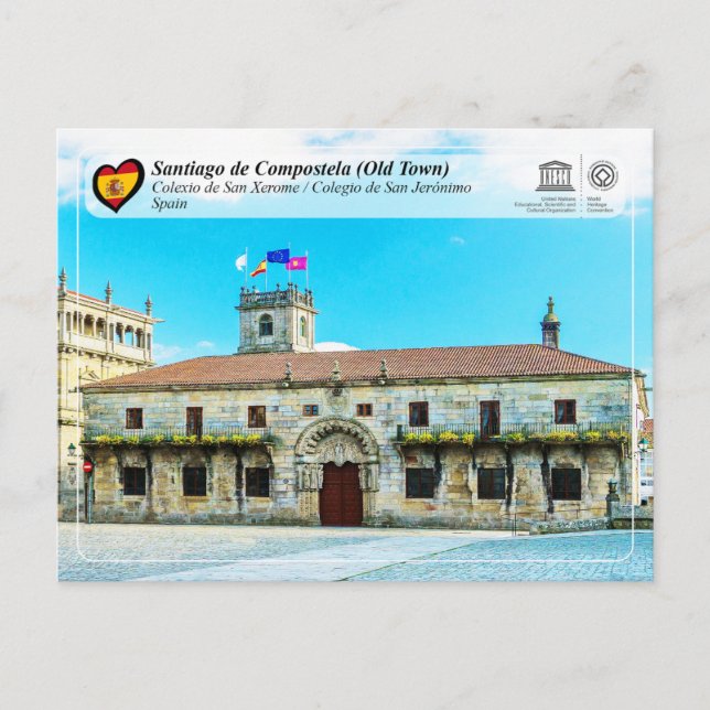 Cartão Postal UNESCO WHS - Colégio de São Jerônimo (Frente)