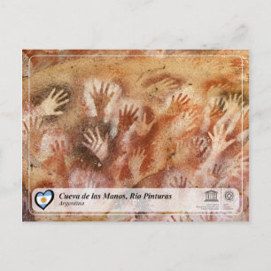 Cartão Postal UNESCO WHS - Cueva de las Manos, Río Pintura