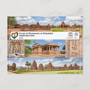 Cartão Postal UNESCO WHS - Grupo de Monumentos em Pattadakal