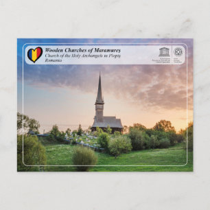 Cartão Postal UNESCO WHS - Igreja dos Arcanjos Santa Plopis