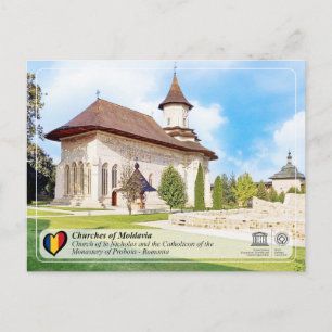 Cartão Postal UNESCO WHS - Igrejas da Moldávia - Probota