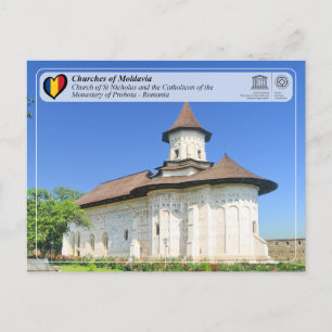 Cartão Postal UNESCO WHS - Igrejas da Moldávia - Probota