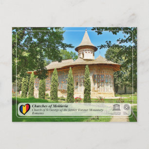 Cartão Postal UNESCO WHS - Igrejas da Moldávia - Voronet