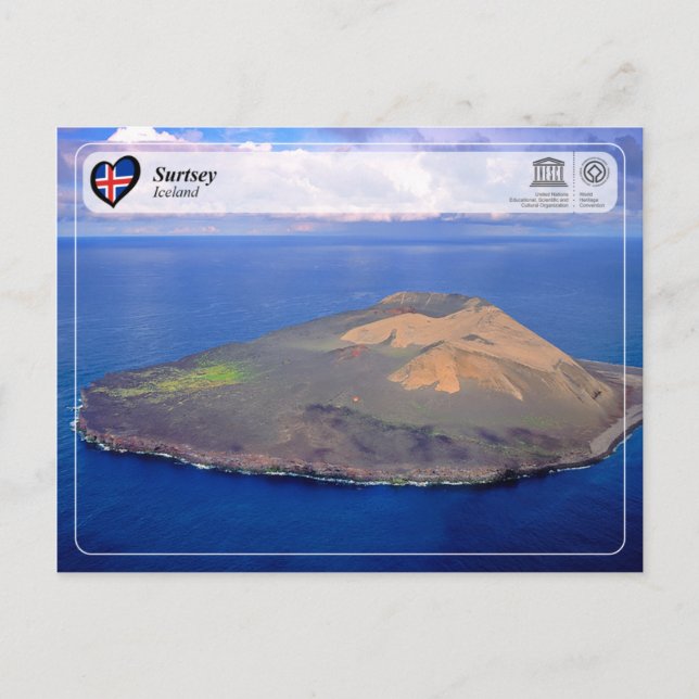 Cartão Postal UNESCO WHS - Ilha Surtsey (Frente)