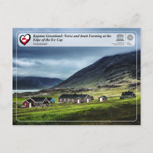 Cartão Postal Unesco WHS - Kujataa Groenlândia - Agricultura Inu
