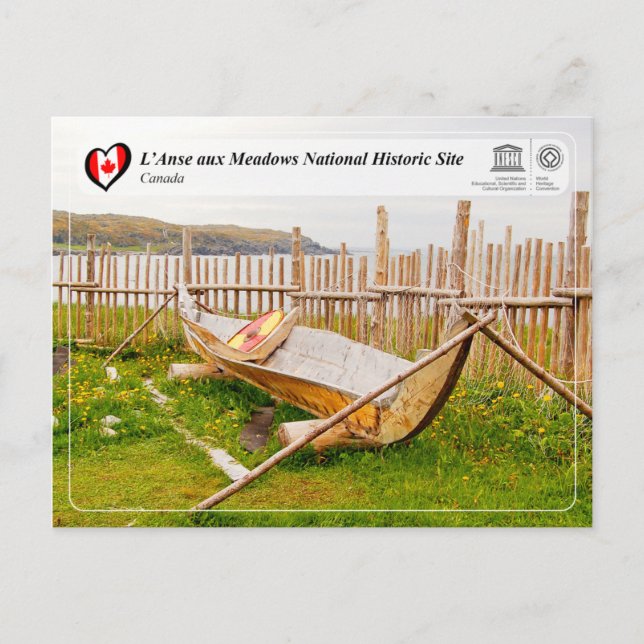 Cartão Postal UNESCO WHS - L’Anse aux Meadows (Frente)