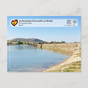 Cartão Postal UNESCO - WHS - Mérida - Barragem de Proserpina