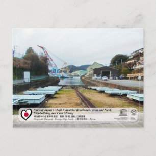 Cartão Postal UNESCO WHS - Nagasaki - Kosuge Slip Dock - 小菅修船場跡