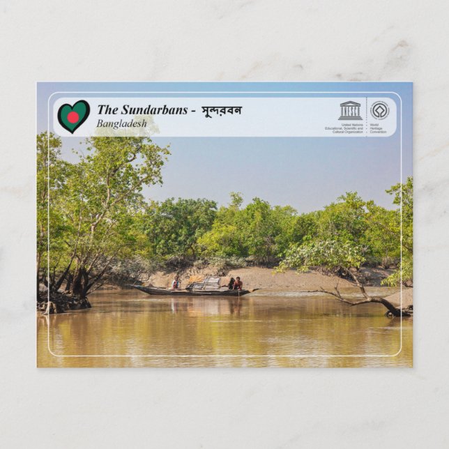 Cartão Postal Unesco WHS - Os Sundarbans (Frente)