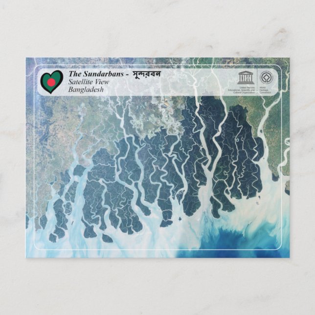 Cartão Postal Unesco WHS - Os Sundarbans (Frente)