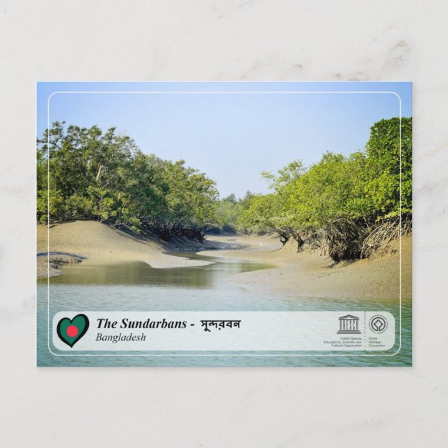 Cartão Postal Unesco WHS - Os Sundarbans (Frente)