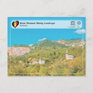 Cartão Postal UNESCO WHS - Paisagem Mineira de Roșia Montană