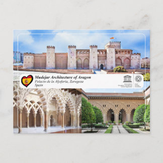 Cartão Postal UNESCO WHS - Palacio de la Aljafería