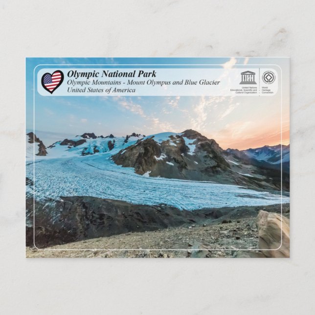 Cartão Postal UNESCO WHS - Parque Nacional da Olimpiadas - Monte (Frente)