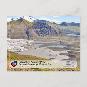 Cartão Postal UNESCO WHS - Parque Nacional de Vatnajökull
