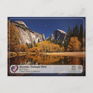 Cartão Postal UNESCO WHS - Parque Nacional Yosemite - Meio Domo 