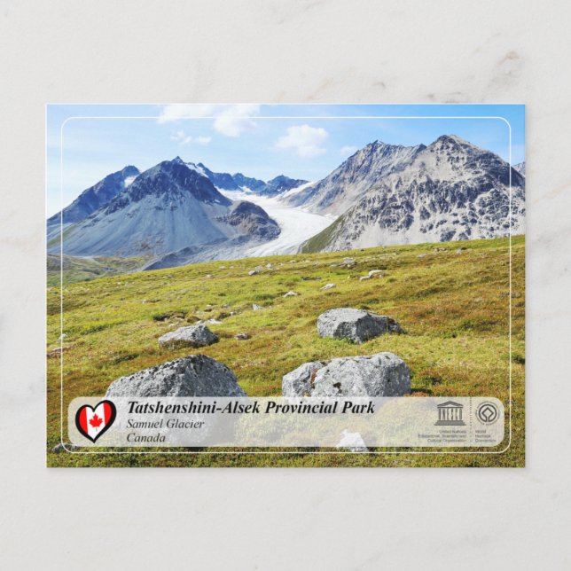Cartão Postal UNESCO WHS - Parque Provincial de Tatshenshini-Als (Frente)