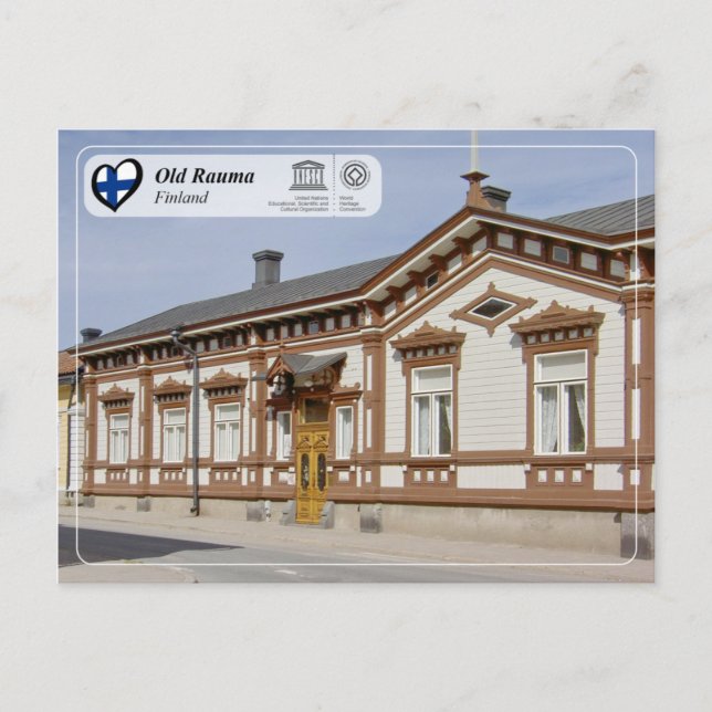 Cartão Postal UNESCO WHS - Rauma Velha (Frente)