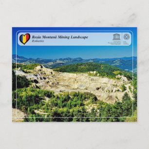 Cartão Postal UNESCO WHS - Roșia Montană Mining Landscape