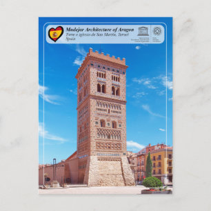 Cartão Postal UNESCO WHS - Torre de la iglesia de San Martín