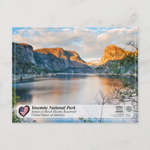 Cartão Postal UNESCO WHS - Yosemite - Reservatório Hetch Hetchy