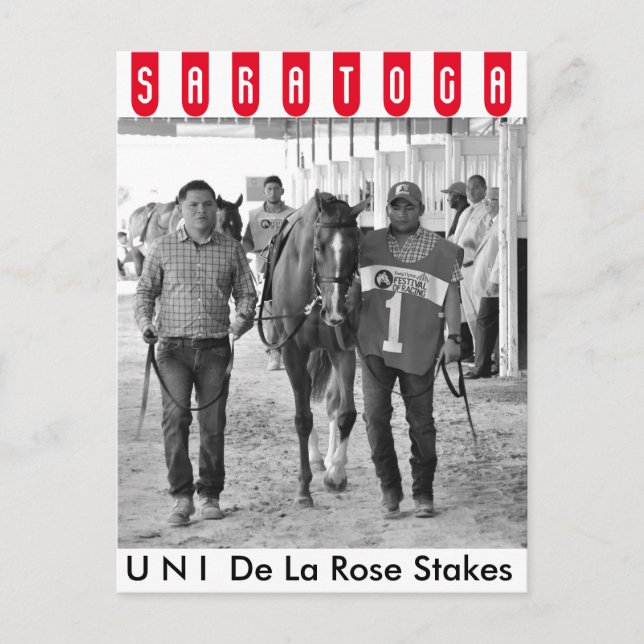 Cartão Postal Uni, Jorge Abreu e Shug McGaughey (Frente)