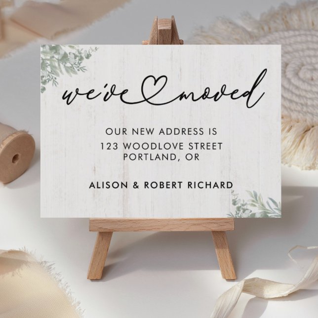 Cartão Postal Único Movemos Novo Anúncio de Movimentação de Ende (Criador carregado)