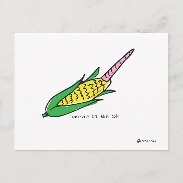 cartão postal unicorn (Frente)