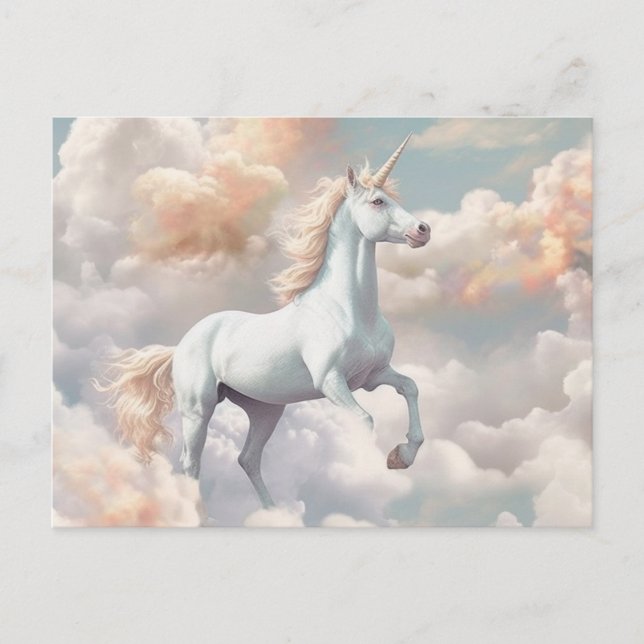 Cartão postal Unicorn bonito (Frente)