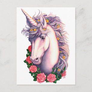 Cartão Postal Unicorn Cameo
