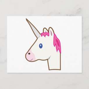 Cartão Postal Unicorn emoji