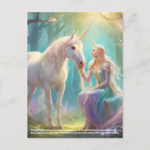 Cartão Postal Unicorn Fantasy