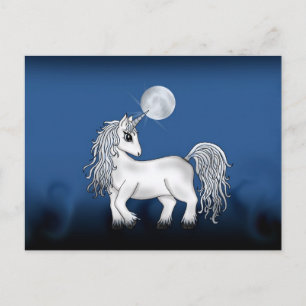 Cartão Postal Unicorn Moon